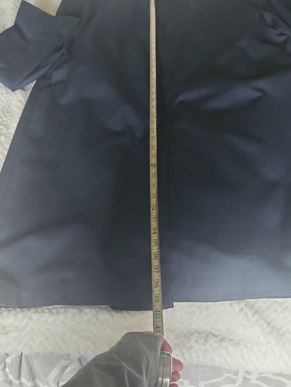 Willerby Vintage Men's Navy Long Overcoat Regent Street London - Picture 12 of 13